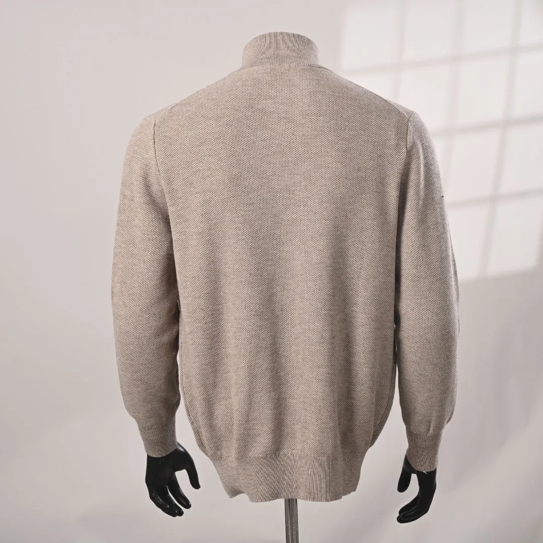 LORO PIANA LP iron brand zipper knitted sweater jacket actual photos